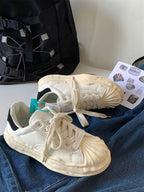 Casual And Versatile Shell Toe Sneakers by painevida