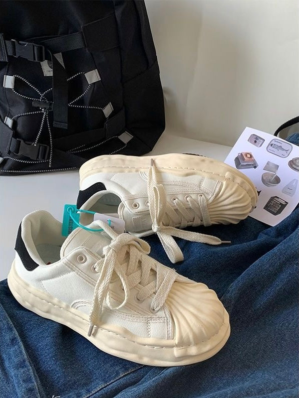 Casual And Versatile Shell Toe Sneakers - PAINEVIDA