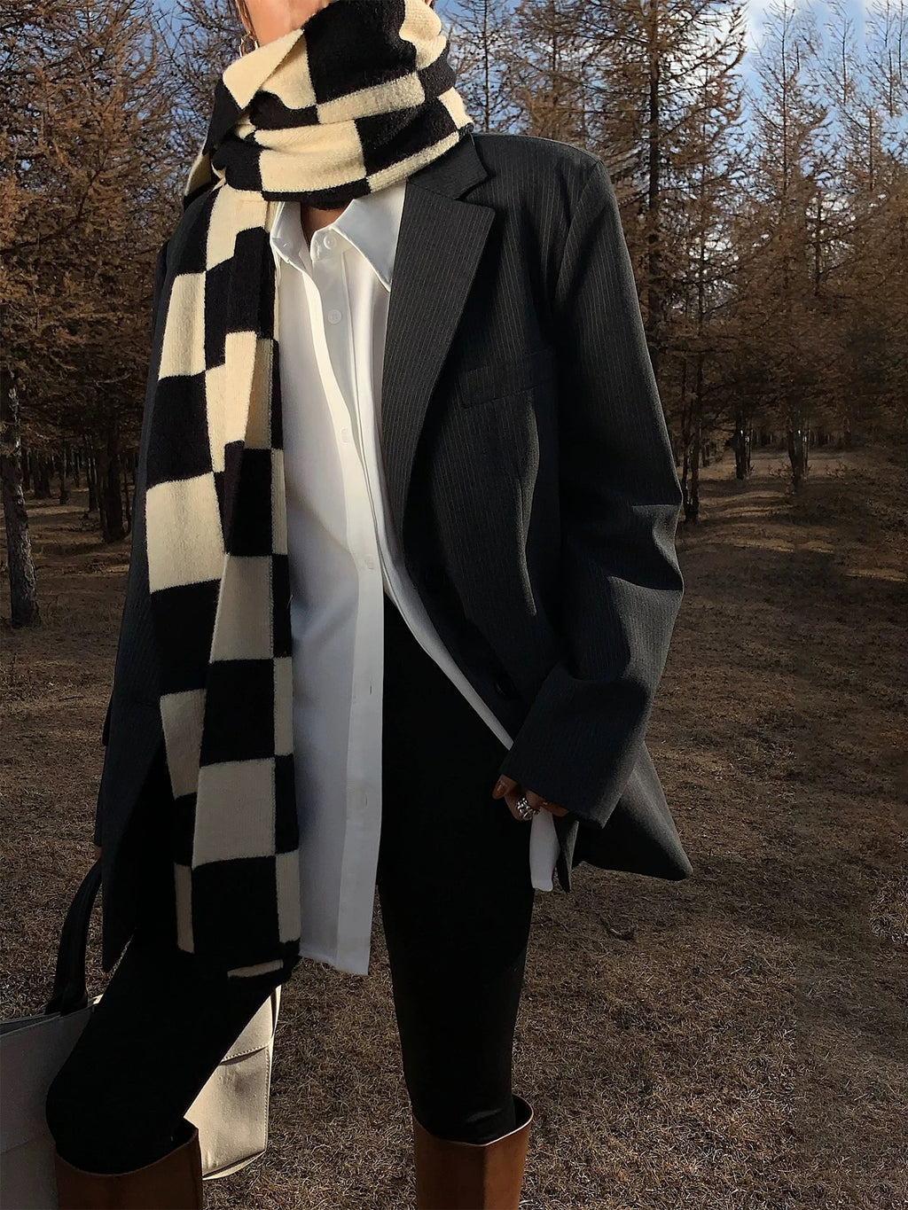 Casual Vintage White Long-Sleeved Shirt