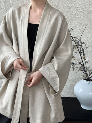 Solid Color Tie Trench Coat by painevida