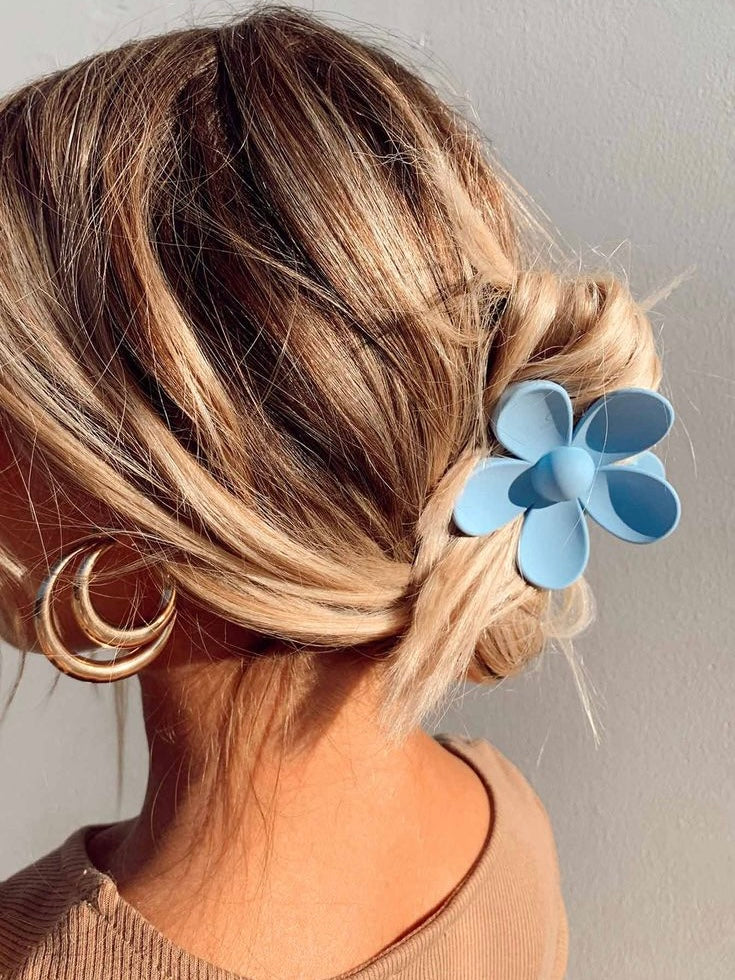 Candy Color Flower Hair Clip - PAINEVIDA