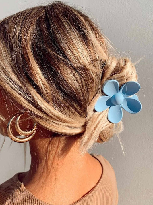 Candy Color Flower Hair Clip - PAINEVIDA
