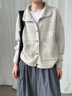 Vintage Crochet Hollow Knit Cardigan