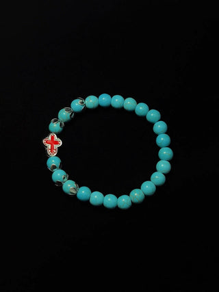 Vintage Turquoise Cross Bracelet by painevida