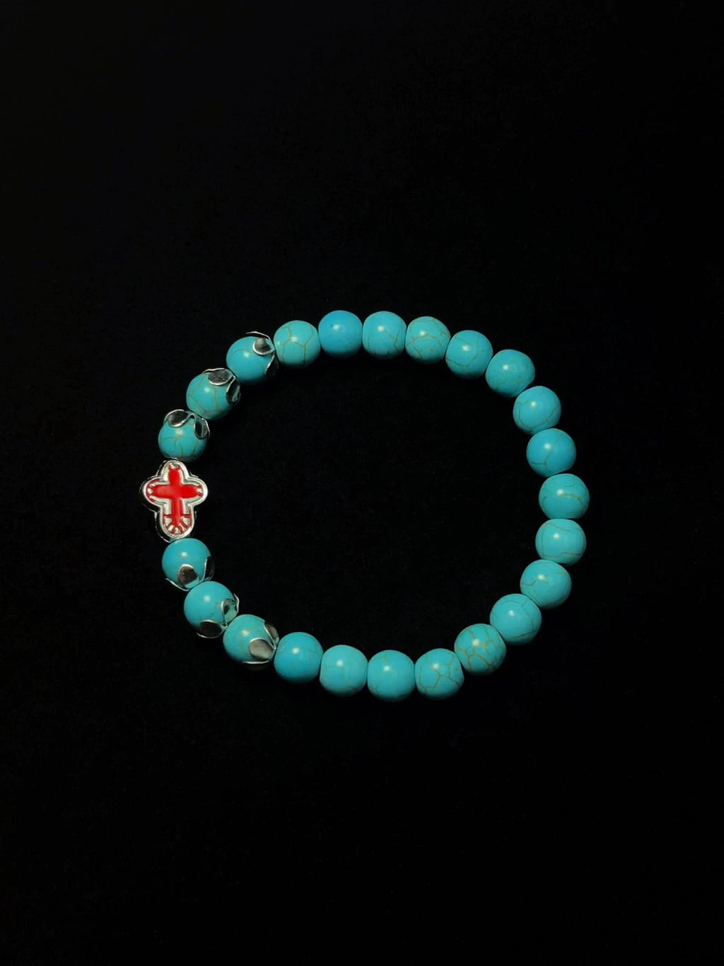 Vintage Turquoise Cross Bracelet by painevida