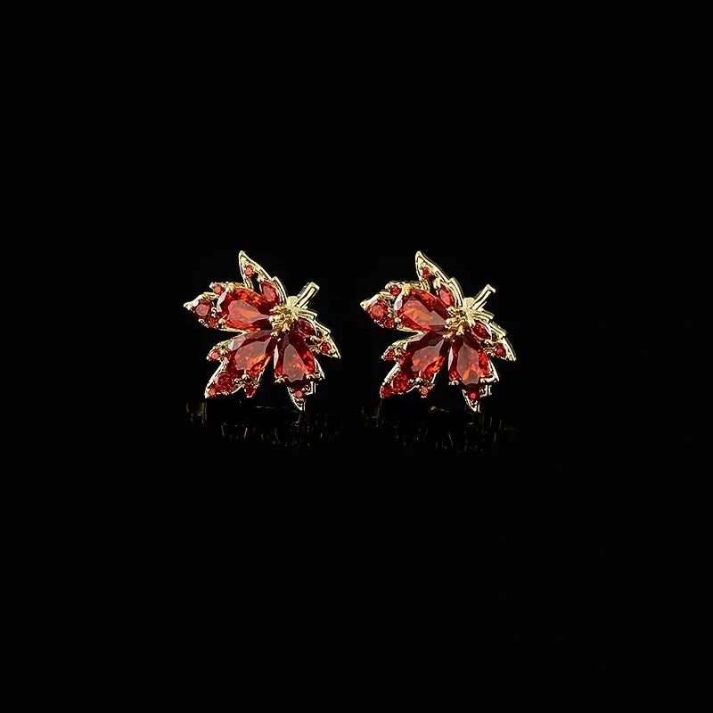 Vintage Maple Leaf Earrings