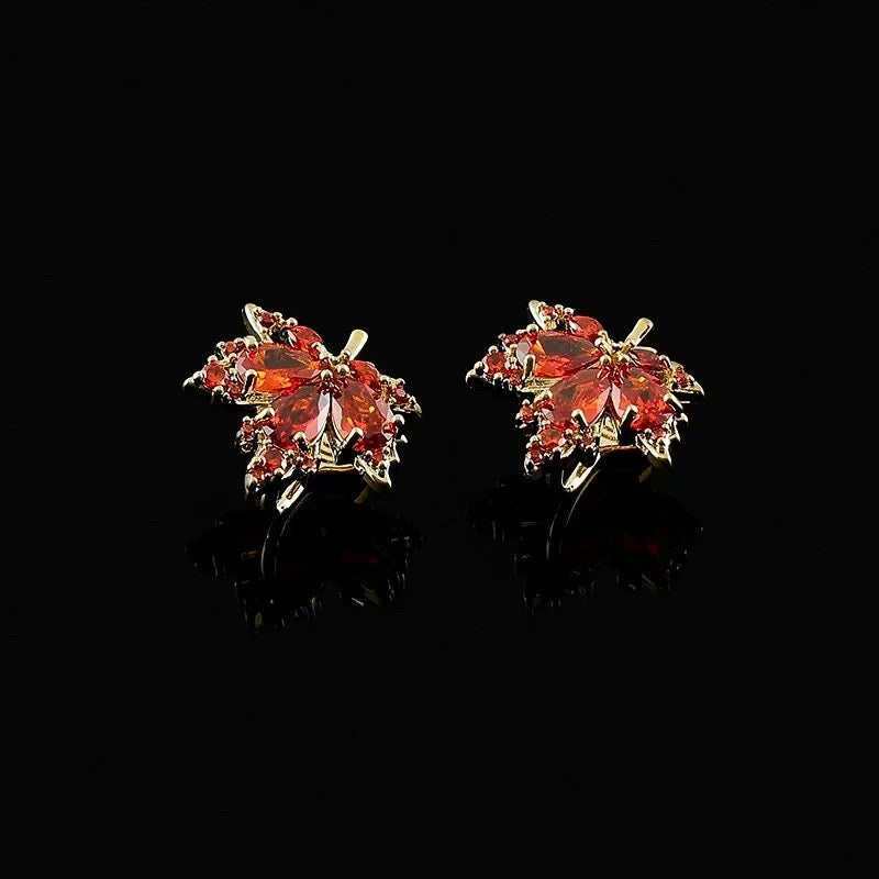 Vintage Maple Leaf Earrings