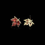 Vintage Maple Leaf Earrings