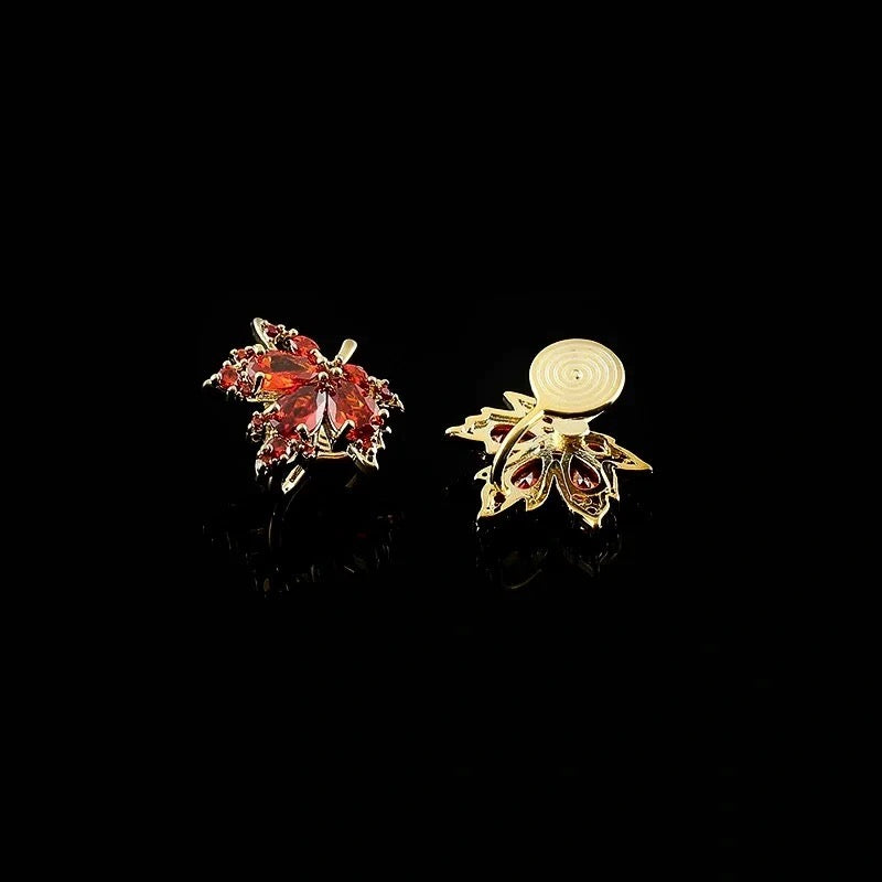 Vintage Maple Leaf Earrings