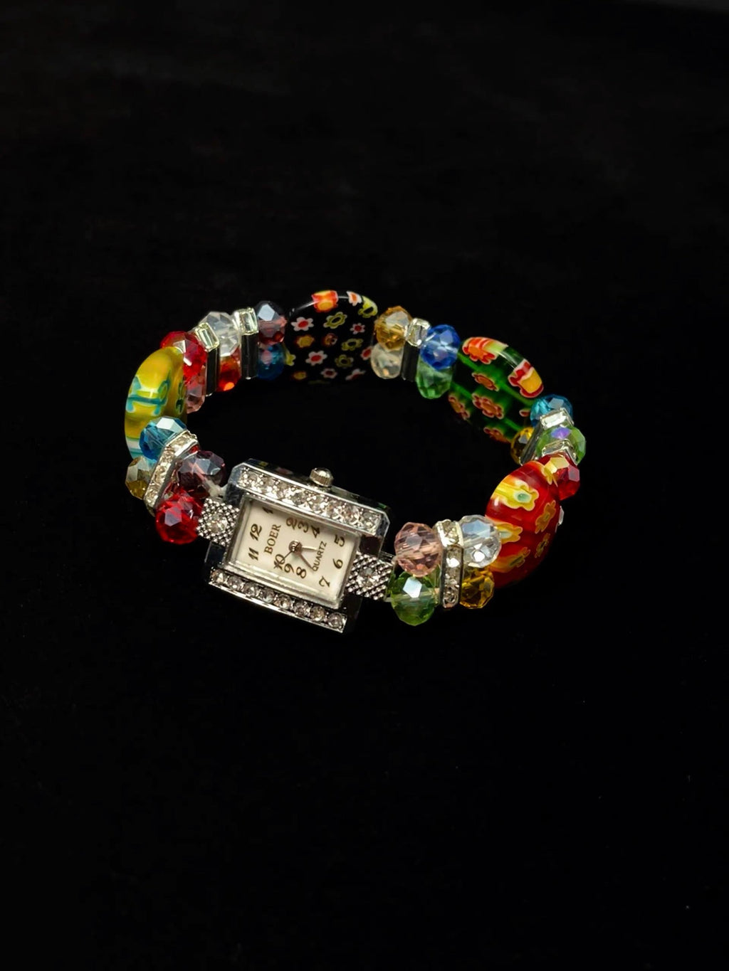 Vintage Glazed Floral Watch by painevida