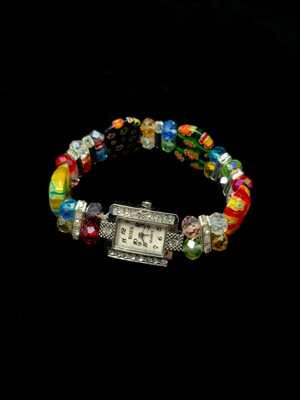 Vintage Glazed Floral Watch by painevida