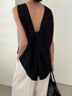 Solid Color Sleeveless Tank Top by painevida