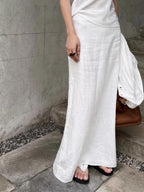 Slouchy Linen Skirt - PAINEVIDA