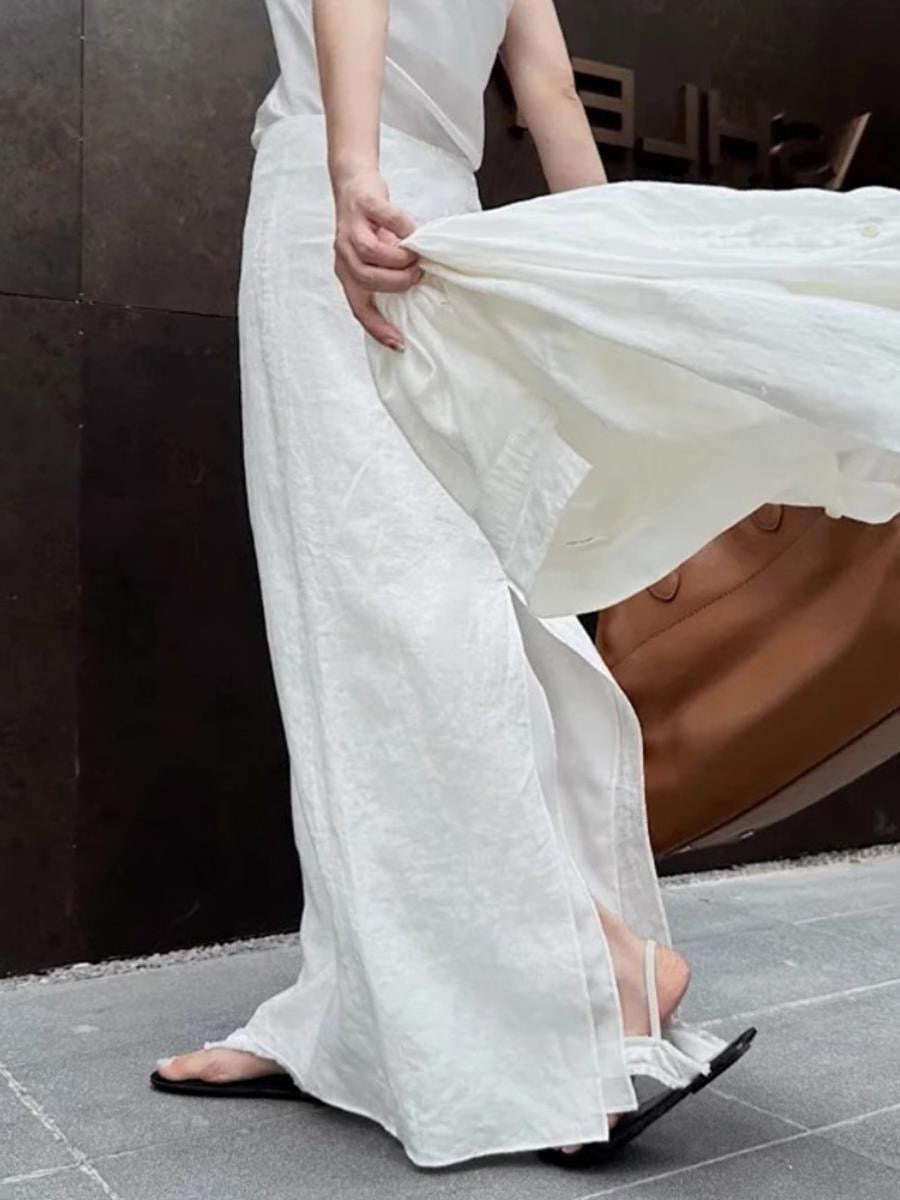 Slouchy Linen Skirt - PAINEVIDA