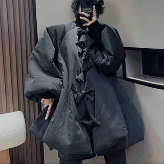 Loose Thick Bud Cotton Puffer Jacket - Oversized Comfort by painevida