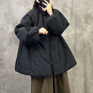 Thickened Warm Loose Large Size Cotton Coat - Plus Size Comfort by painevida