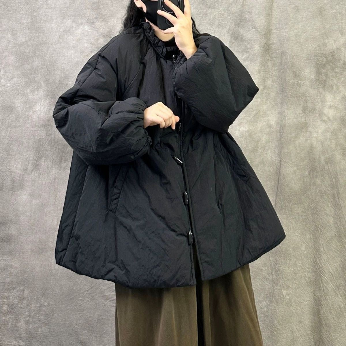 Thickened Warm Loose Large Size Cotton Coat