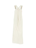 Cross Strap Solid Color Dress