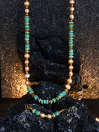 Original Verdant Green Shell Pearl Necklace