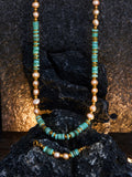 Original Verdant Green Shell Pearl Necklace