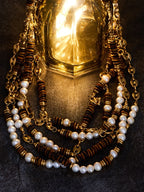 Original Vintage Baroque Pearl Necklace by painevida