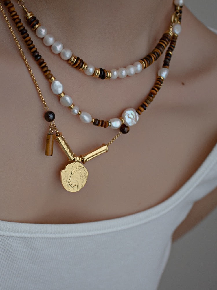 Original Vintage Baroque Pearl Necklace