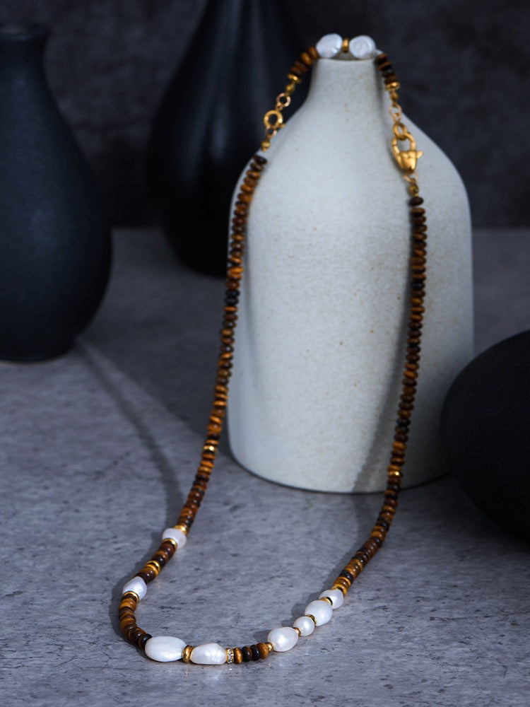 Original Vintage Baroque Pearl Necklace by painevida