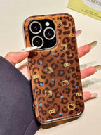 Retro Leopard Print Kitten Phone Case