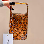 Retro Leopard Print Kitten Phone Case