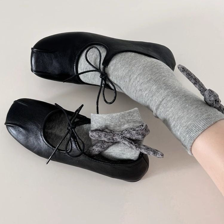 Retro ballet French loafers