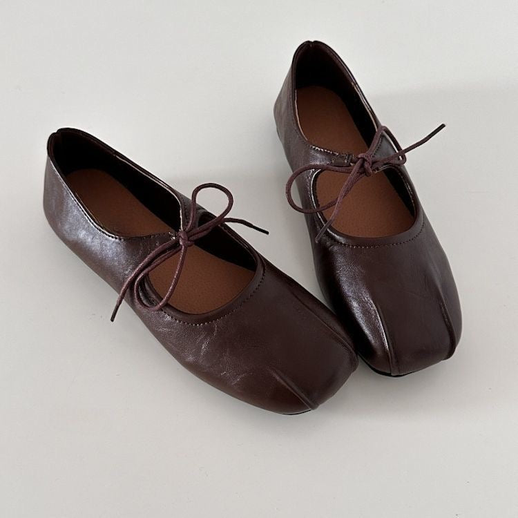 Retro ballet French loafers