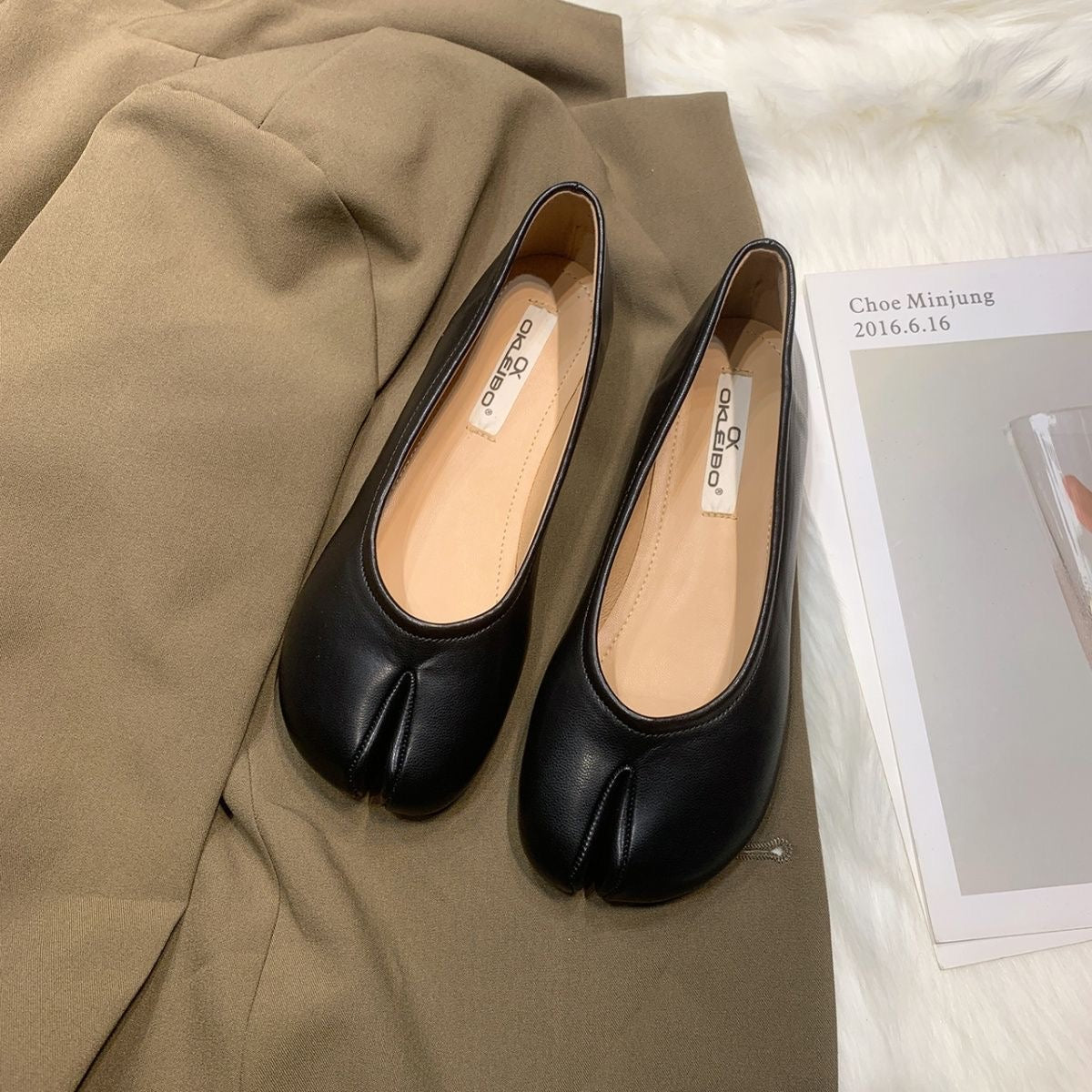 Low-Cut Slip-On Flat Shoes