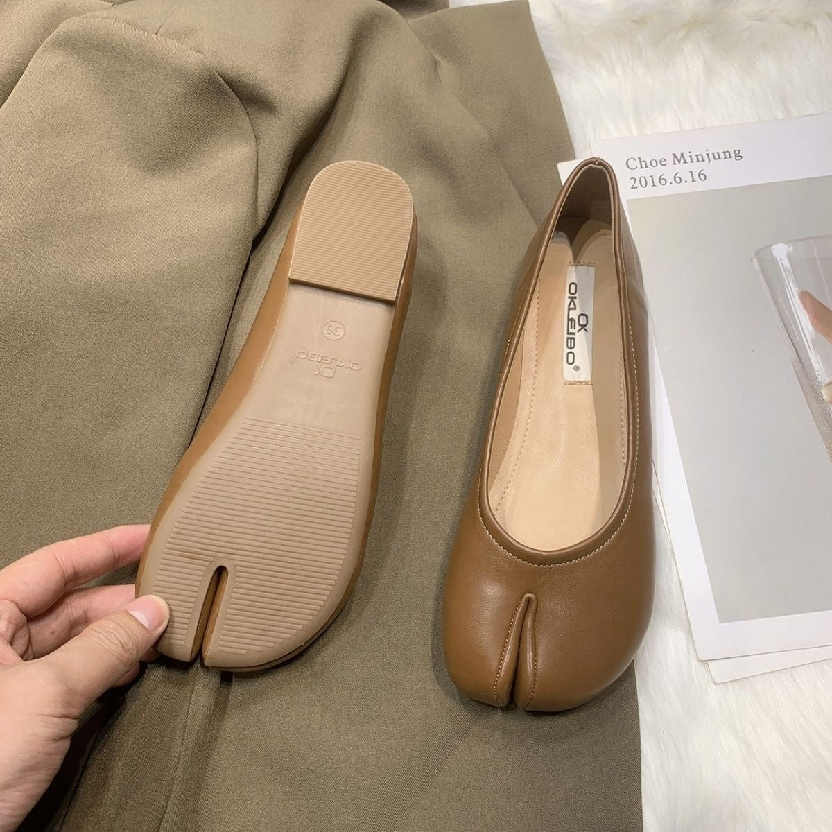 Low-Cut Slip-On Flat Shoes