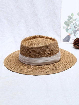 Leisure Sun-Protection Flat Straw Hat