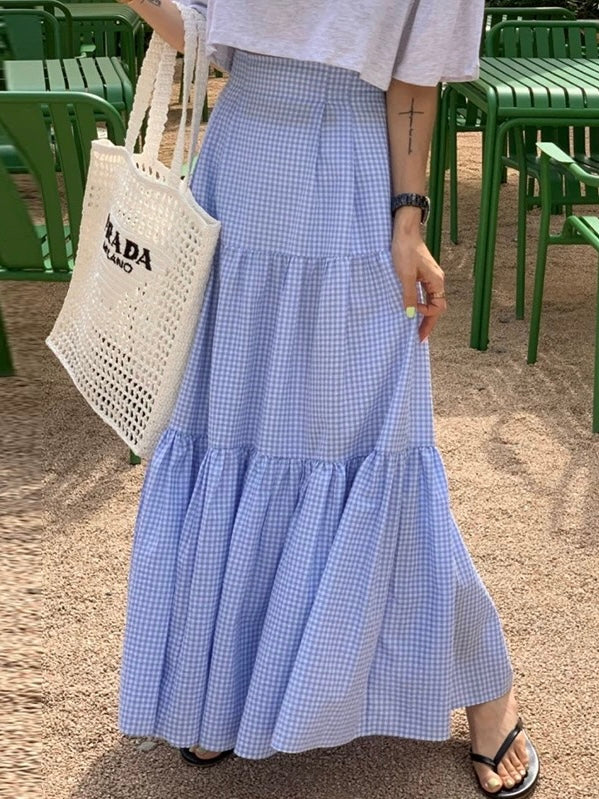 Ruffled Paneled Skirt