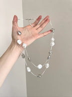 Vintage Baroque Style Stone Bead Art Necklace by painevida