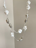 Vintage Baroque Style Stone Bead Art Necklace by painevida