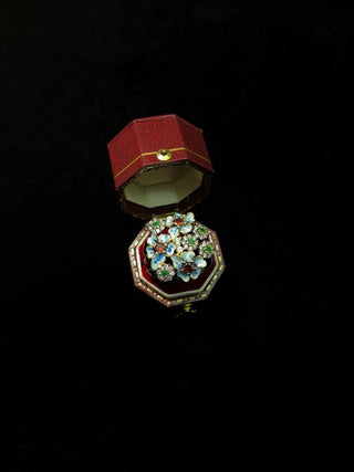 Vintage Dripping Flower Ring by painevida