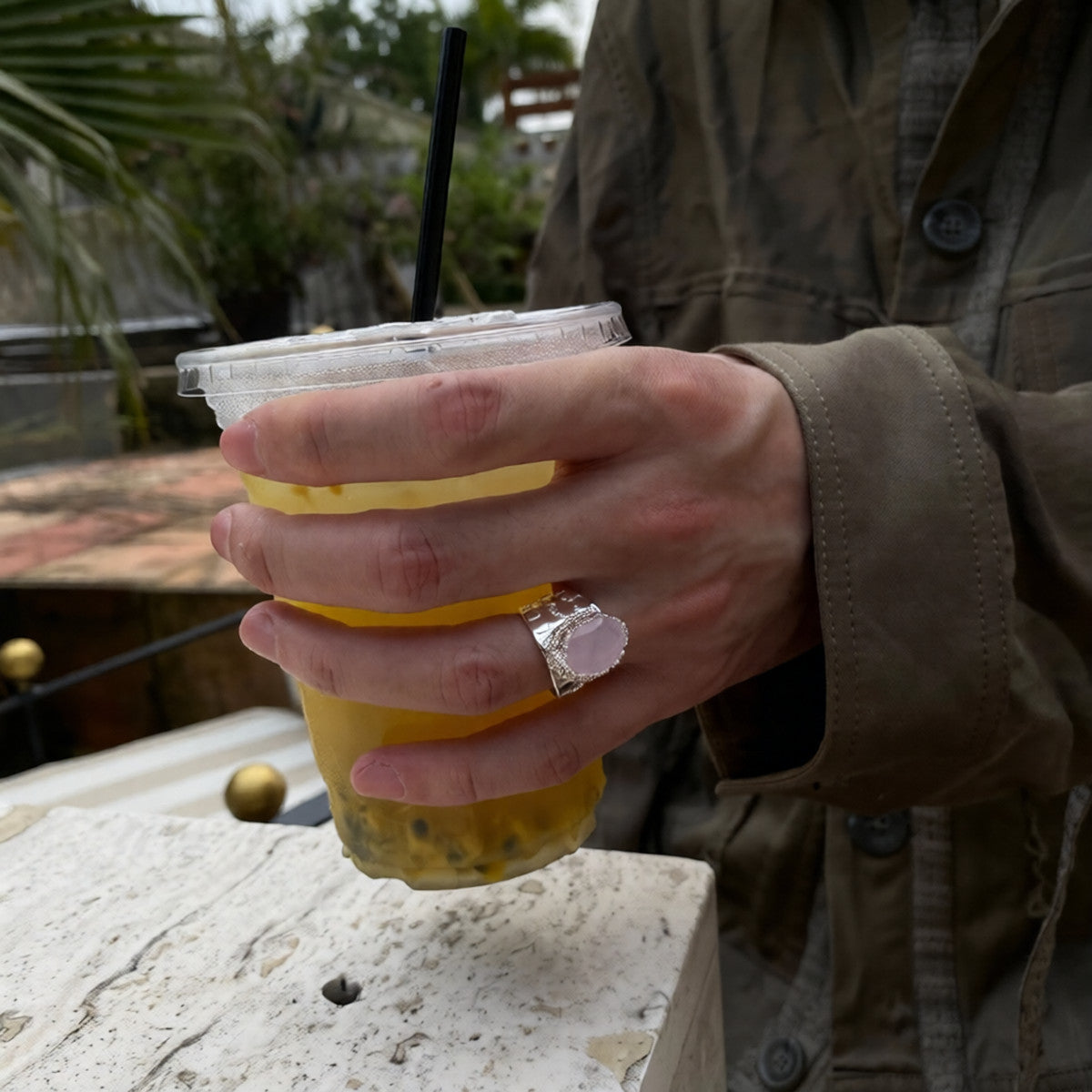 Medieval Court Extravagant Crystal Ring