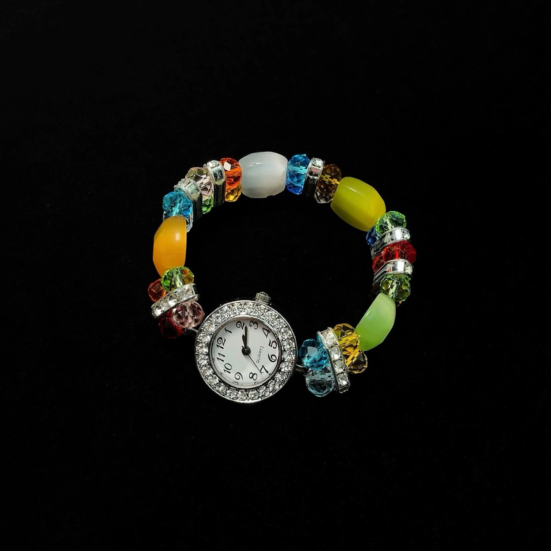Vintage Colored Diamond Ring Watch