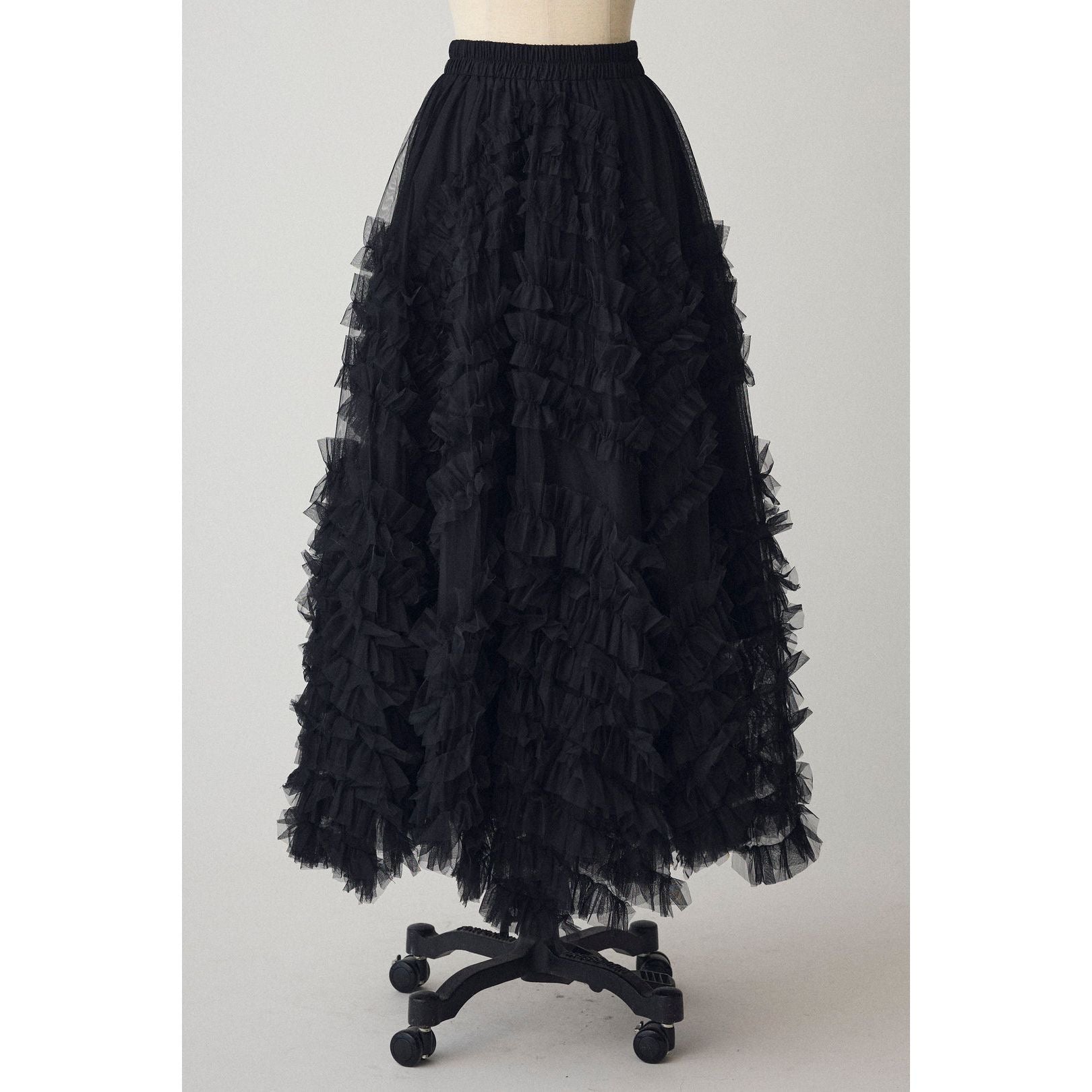 Two-Piece Set: Cape V-Neck Knit Top + Full Skirt