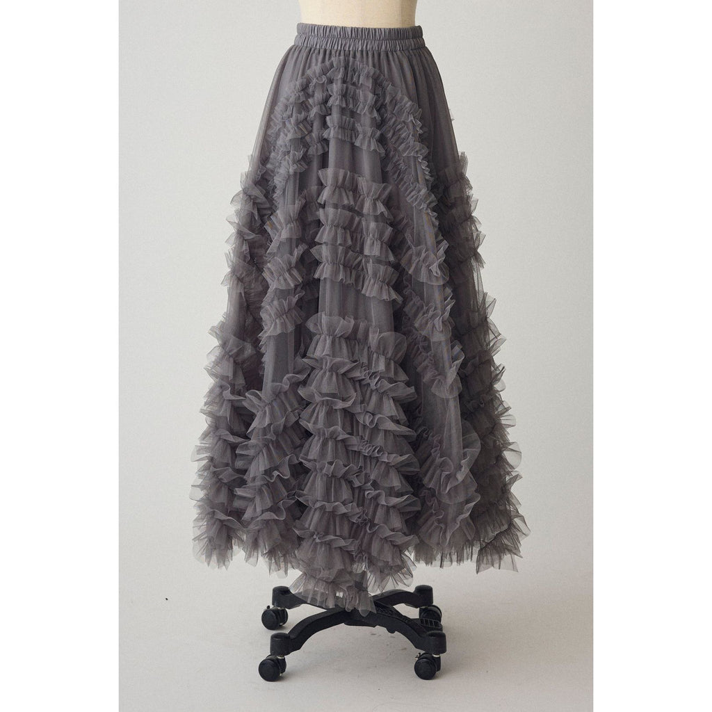 Two-Piece Set: Cape V-Neck Knit Top + Full Skirt