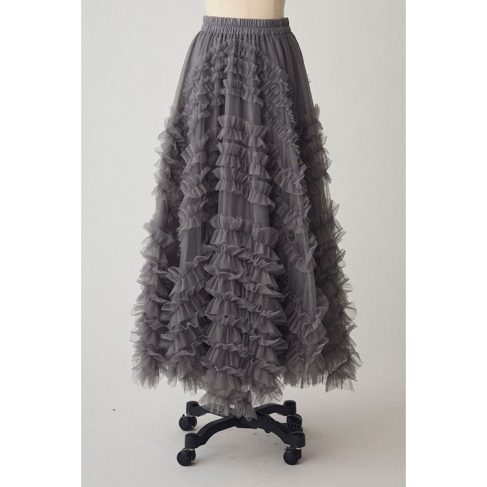 Two-Piece Set: Cape V-Neck Knit Top + Full Skirt