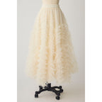 Two-Piece Set: Cape V-Neck Knit Top + Full Skirt