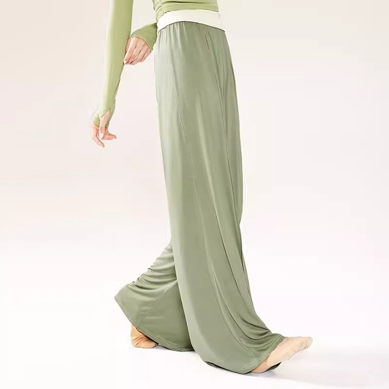 Dance Practice Loose Wide-leg Active Pants by PAINEVIDA