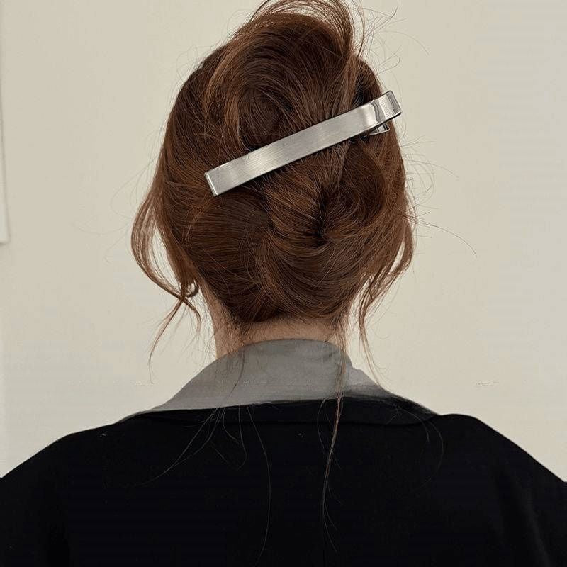 Pince à cheveux bec de canard - Accessoire minimaliste en alliage