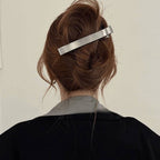 Pince à cheveux bec de canard - Accessoire minimaliste en alliage