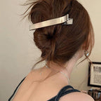 Pince à cheveux bec de canard - Accessoire minimaliste en alliage