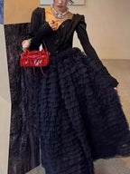 Mesh Patchwork Cake Skirt