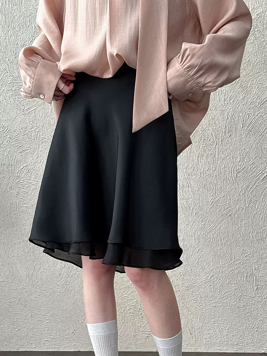 Patchwork Ruffle Skirt